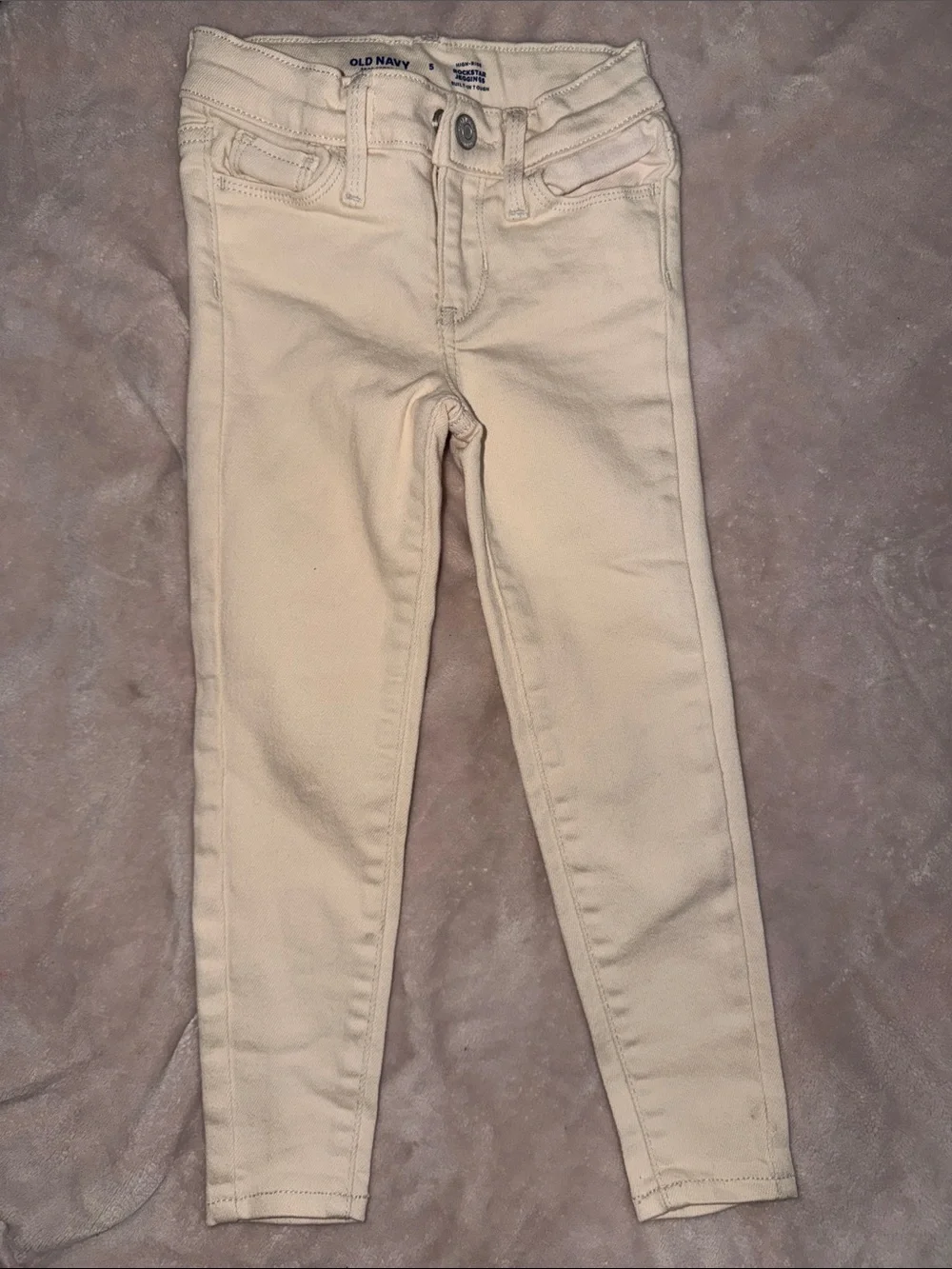 Old Navy Cream-Colored Skinny Jeans